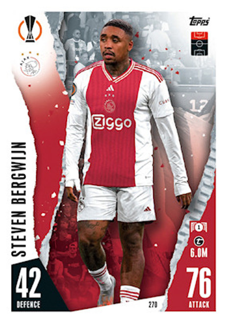 #270 Steven Bergwijn (AFC Ajax) Match Attax Champions League 2023/24
