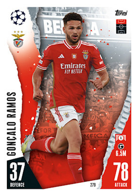 #279 Goncalo Ramos (SL Benfica) Match Attax Champions League 2023/24