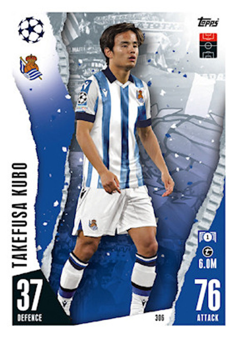 #306 Takefusa Kubo (Real Sociedad) - Topps Match Attax 2023/24