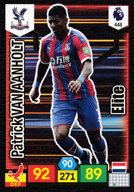 #448 Patrick Van Aanholt (Crystal Palace) Adrenalyn XL Premier League 2019/20 ELITE