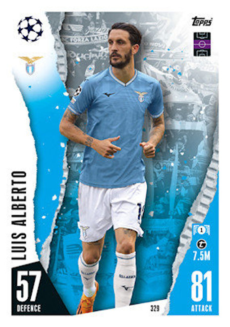 #329 Luis Alberto (SS Lazio) Match Attax Champions League 2023/24