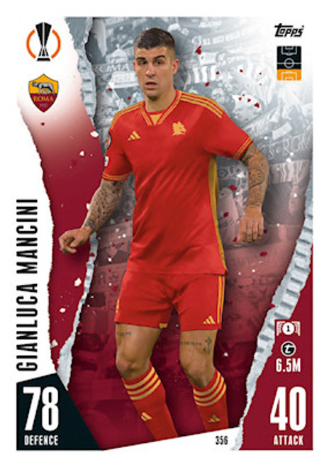 #356 Gianluca Mancini (AS Roma) Match Attax Champions League 2023/24