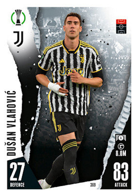 #369 Dusan Vlahovic (Juventus) - Topps Match Attax 2023/24