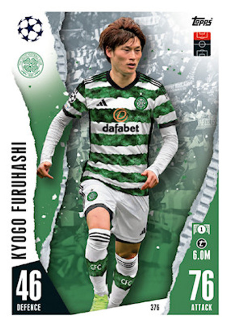 #376 Kyogo Furuhashi (Celtic FC) Match Attax Champions League 2023/24