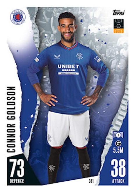 #381 Connor Goldson (Rangers) - Topps Match Attax 2023/24 #381 Connor Goldson (Rangers) - Topps Match Attax 2023/24