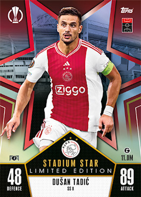 SS008 - Dušan Tadić (Ajax) - STADIUM STAR LIMITED EDITION - Topps Match Attax 2023/24