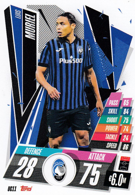 #UC11 Luis Muriel (Atalanta BC) Match Attax 2020/21 UPDATE CARD