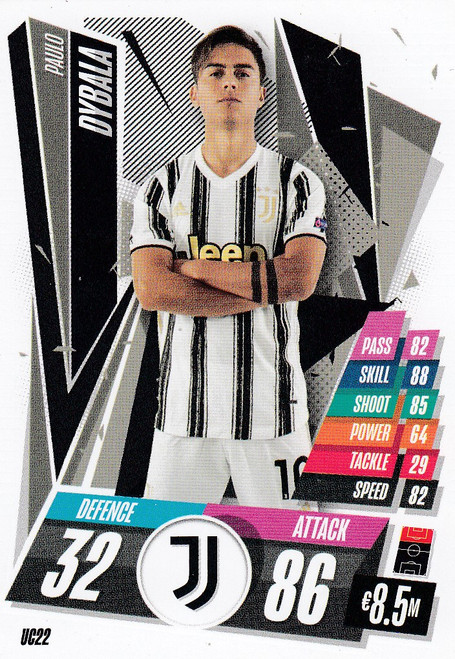 #UC22 Paulo Dybala (Juventus) Match Attax 2020/21 UPDATE CARD