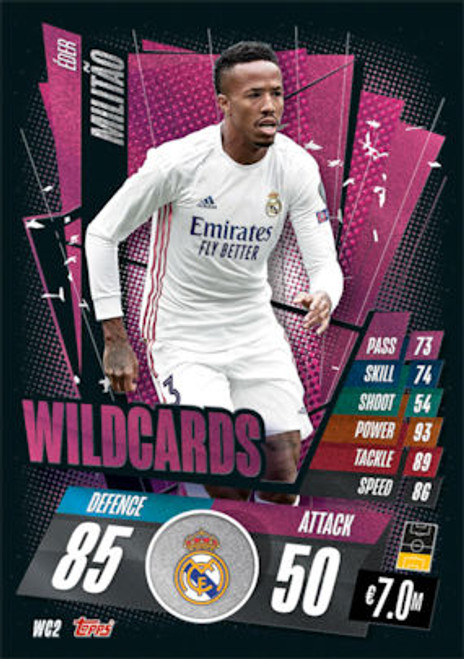 #WC2 Éder Militão (Real Madrid CF) Match Attax Champions League 2020/21 WILDCARDS