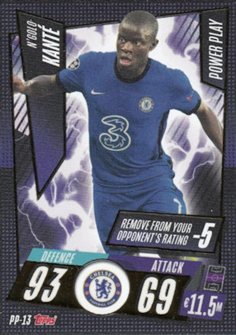 #PP13 N'Golo Kante (Chelsea) Match Attax Champions League 2020/21 POWER PLAY