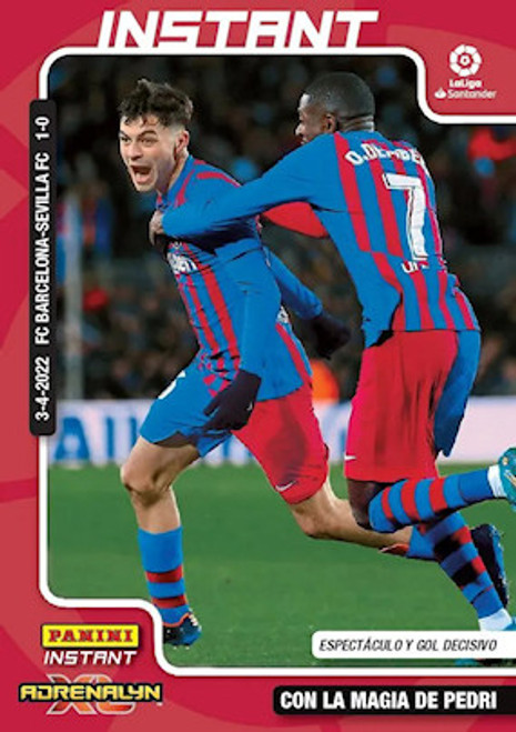 #27 Con la Magia de Pedri (Pedri (FC Barcelona) - Espectáculo y Gol Decisivo PANINI INSTANT LALIGA 2021-22