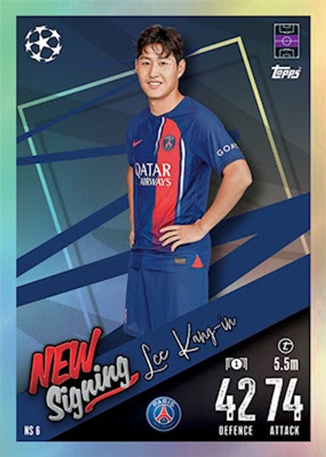 NS006 - Lee Kang-in (PSG) - NEW SIGNING (UPDATE CARD) - Topps Match Attax 2023/24 NS006 - Lee Kang-in (PSG) - NEW SIGNING (UPDATE CARD) - Topps Match Attax 2023/24