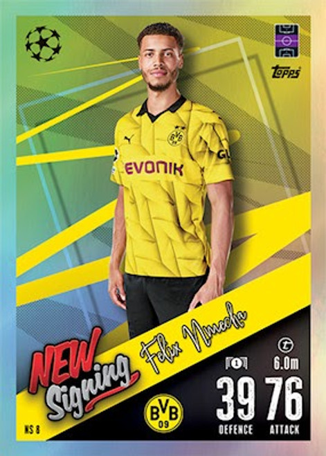 NS008 - Felix Nmecha (Borussia Dortmund) - NEW SIGNING (UPDATE CARD) - Topps Match Attax 2023/24