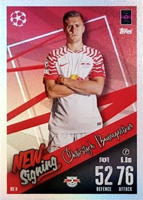 NS009 - Christoph Baumgartner (RB Leipzig) - NEW SIGNING (UPDATE CARD) - Topps Match Attax 2023/24