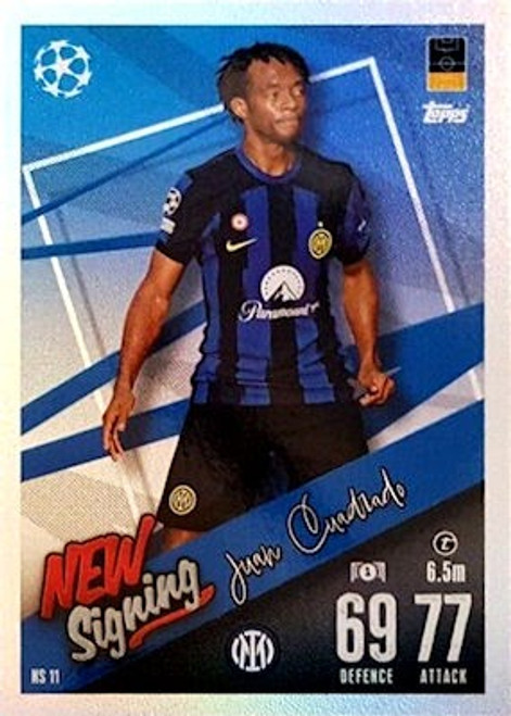 #NS11 Juan Cuadrado (FC Internazionale Milano) Match Attax Champions League 2023/24 NEW SIGNING