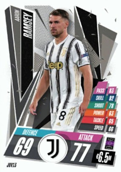 #JUV13 Aaron Ramsey (Juventus) Match Attax 2020/21 ITALIAN EXCLUSIVE RELEASE