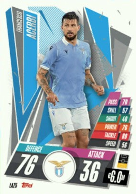 #LAZ5 Francesco Acerbi (SS Lazio) Match Attax 2020/21 ITALIAN EXCLUSIVE RELEASE