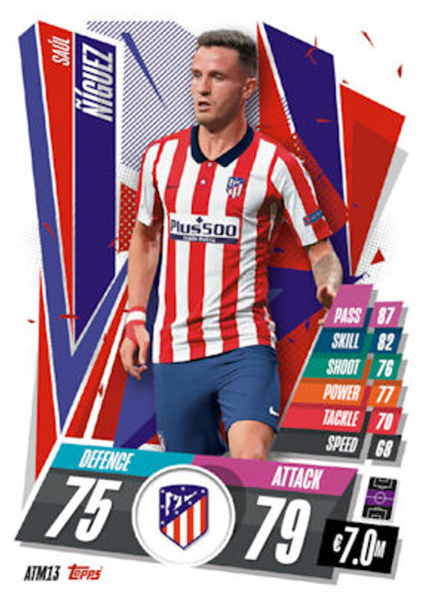 #ATM13 Saúl Níguez (Atletico de Madrid) Match Attax 2020/21 SPANISH EXCLUSIVE RELEASE