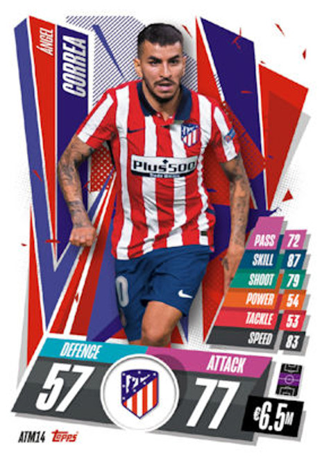 #ATM14 Ángel Correa (Atletico de Madrid) Match Attax 2020/21 SPANISH EXCLUSIVE RELEASE