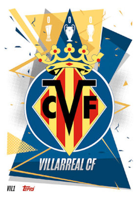 #VIL1 Team Badge (Villarreal CF) Match Attax 2020/21 SPANISH EXCLUSIVE RELEASE