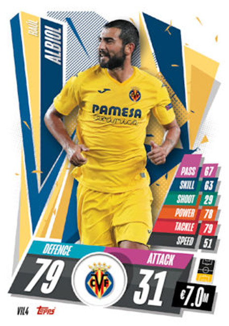 #VIL4 Raúl Albiol (Villarreal CF) Match Attax 2020/21 SPANISH EXCLUSIVE RELEASE