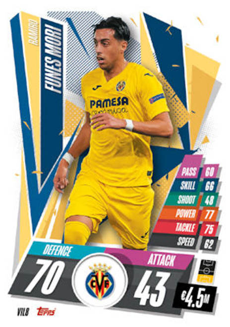 #VIL8 Ramiro Funes Mori (Villarreal CF) Match Attax 2020/21 SPANISH EXCLUSIVE RELEASE