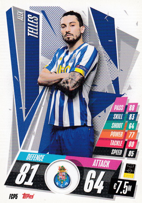 #FCP5 Alex Telles (FC Porto) Match Attax 2020/21 PORTUGAL EXCLUSIVE RELEASE