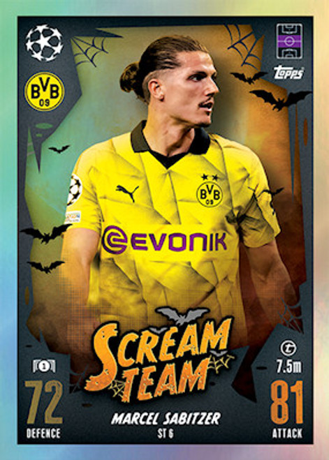 ST006 - Marcel Sabitzer (Borussia Dortmund) - SCREAM TEAM (UPDATE CARD) - Topps Match Attax 2023/24 ST006 - Marcel Sabitzer (Borussia Dortmund) - SCREAM TEAM (UPDATE CARD) - Topps Match Attax 2023/24