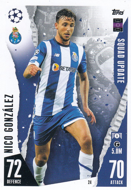 #024 Nico González (Porto) - SQUAD UPDATE - Topps Match Attax Extra 2023/24