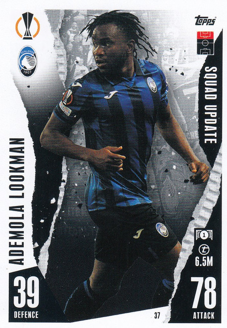 #37 Ademola Lookman (Atalanta BC) Match Attax EXTRA Champions League 2023/24