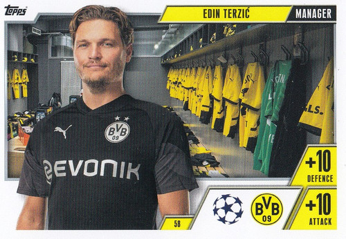 #058 Edin Terzic (Borussia Dortmund) - MANAGER - Topps Match Attax Extra 2023/24