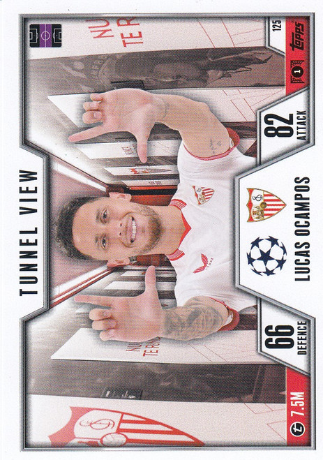 #125 Lucas Ocampos (Sevilla FC) Match Attax EXTRA Champions League 2023/24 TUNNEL VIEW