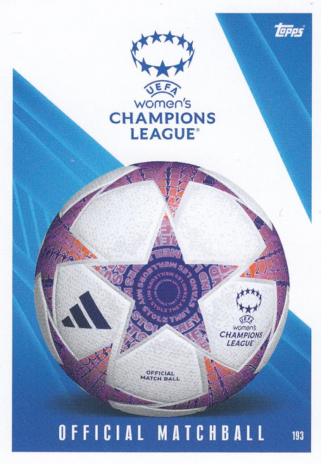 #193 UEFA Women's Champions League Match Attax EXTRA Champions League 2023/24 OFFICIAL MATCHBALL