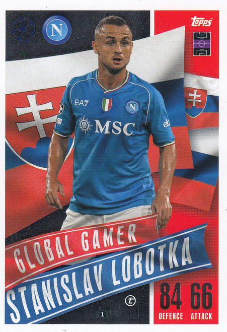 #212 Stanislav Lobotka (SSC Napoli) Match Attax EXTRA Champions League 2023/24 GLOBAL GAMER