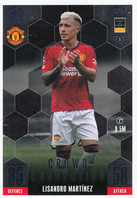 #237 Lisandro Martínez (Manchester United) Match Attax EXTRA Champions League 2023/24 CROWD CONNECTION