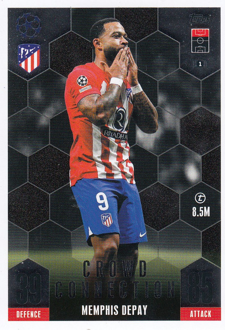 #242 Memphis Depay (Atlético Madrid) - CROWD CONNECTION - Topps Match Attax Extra 2023/24