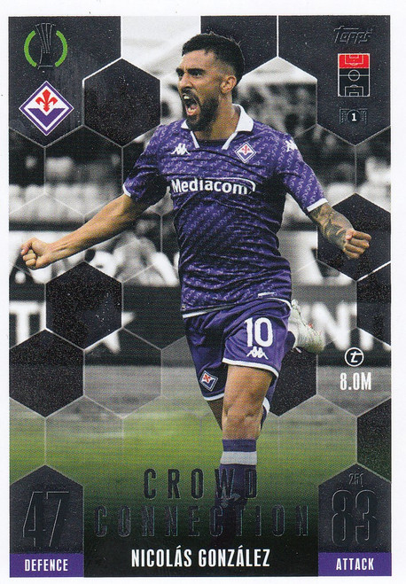 #251 Nicolás González (ACF Fiorentina) Match Attax EXTRA Champions League 2023/24 CROWD CONNECTION