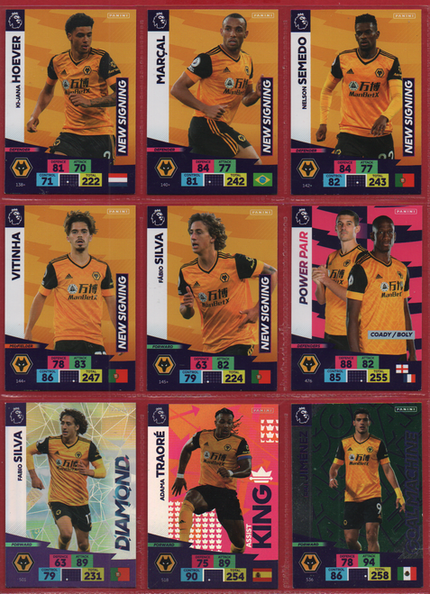 TEAM SET - Wolves - Adrenalyn XL Premier League PLUS 2020/21