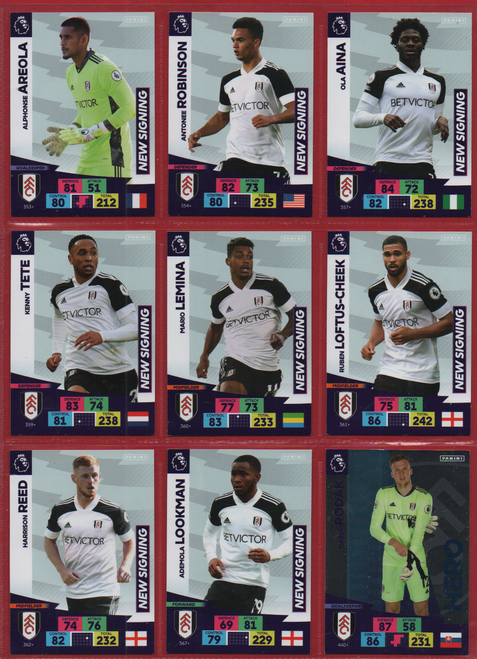 TEAM SET - Fulham - Adrenalyn XL Premier League PLUS 2020/21