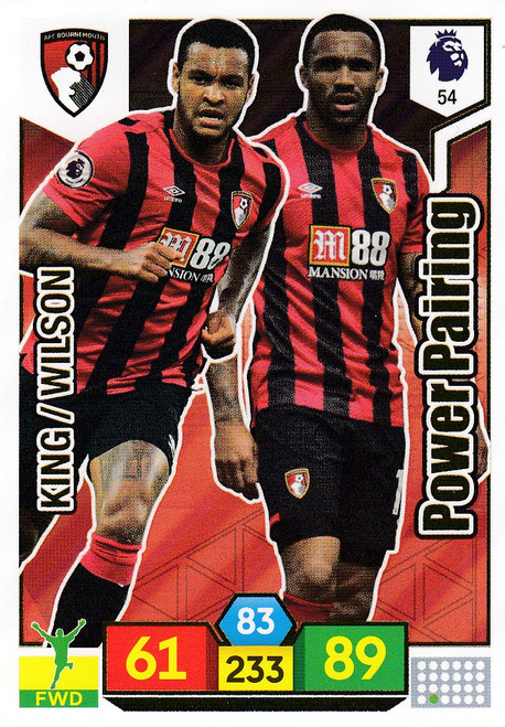 #054 King/Wilson Power Pairing (AFC Bournemouth) Adrenalyn XL Premier League 2019/20