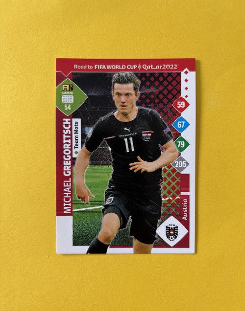 #054 Michael Gregoritsch (Austria) Panini Adrenalyn XL World Cup Road to Qatar 2022