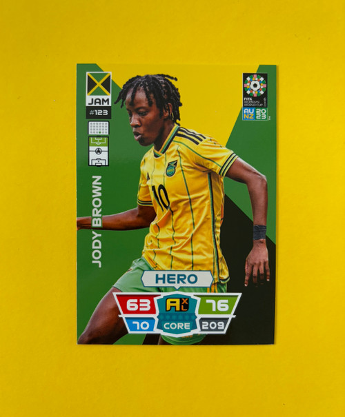 #123 Jody Brown (Jamaica) Panini Adrenalyn XL Women's World Cup 2023
