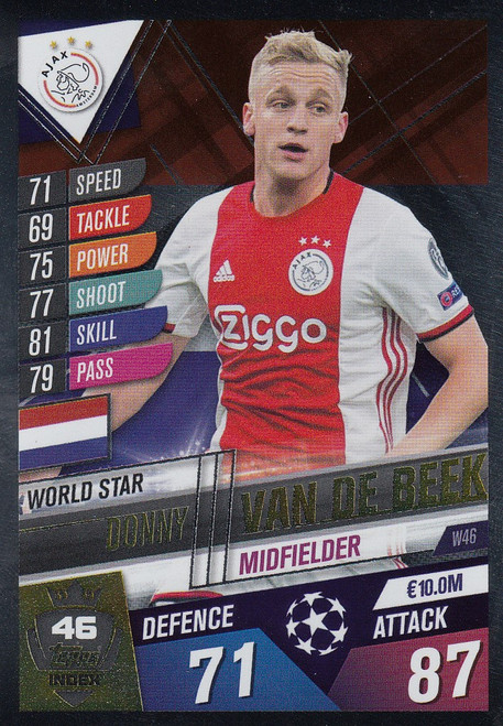 #W46 Donny Van De Beek (AFC Ajax ) Match Attax 101 2019/20