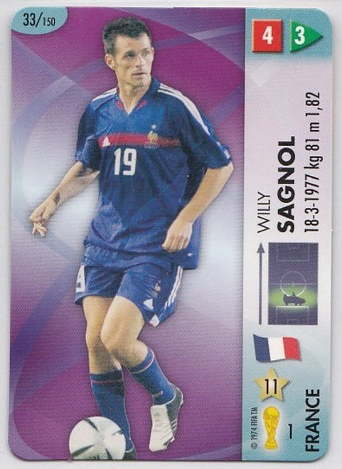 #033 Willy Sagnol (France) Panini GOAAAL! World Cup 2006 BRAZIL EDITION