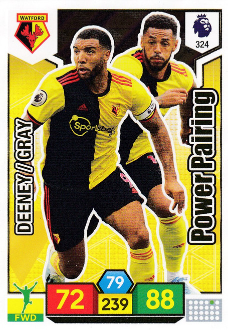 #324 Deeney/Gray Power Pairing (Watford) Adrenalyn XL Premier League 2019/20