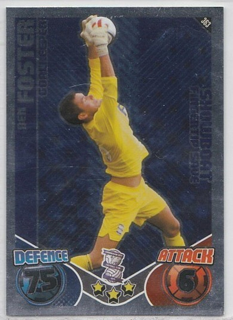 #363 Ben Foster (Birmingham City) - Topps Match Attax 2010/2011 (Premier League) SHOWBOAT
