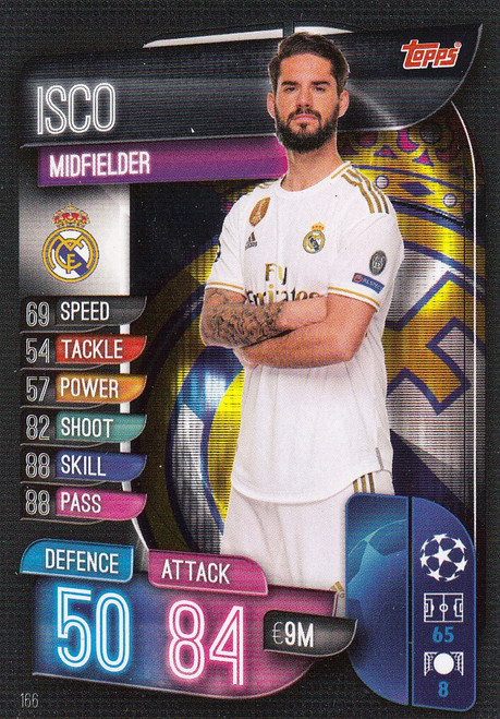 #166 Isco (Real Madrid CF) Match Attax Champions League 2019/20