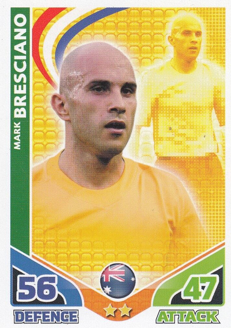 #021 Mark Bresciano (Australia) - Topps Match Attax England 2010 (World Cup)