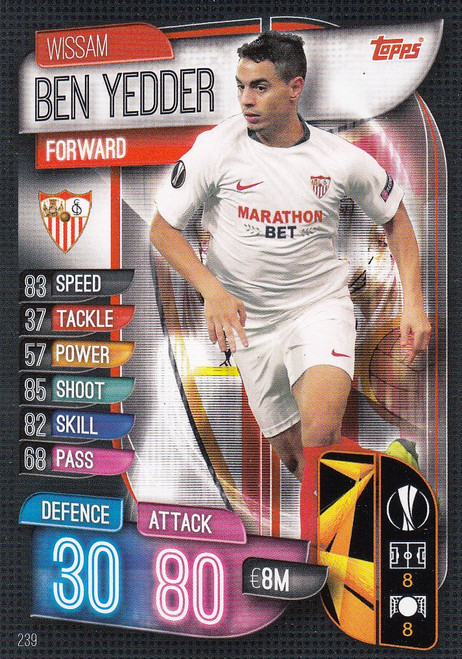 #239 Wissam Ben Yedder (Sevilla FC) Match Attax Champions League 2019/20