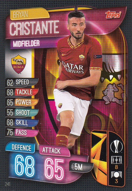 #241 Bryan Cristante (AS Roma) Match Attax Champions League 2019/20